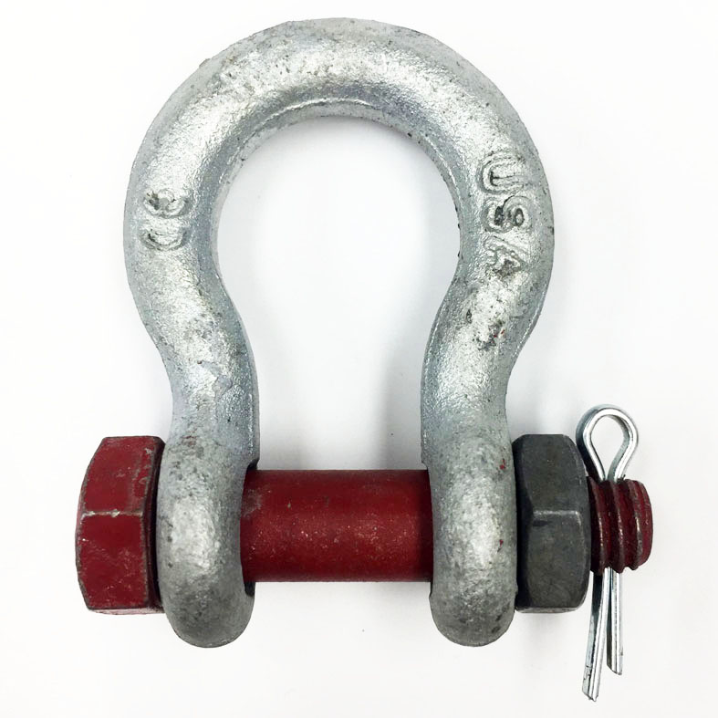 5/16 inch Crosby G2130 Load Rated Bolt Type Anchor Shackles Wesco