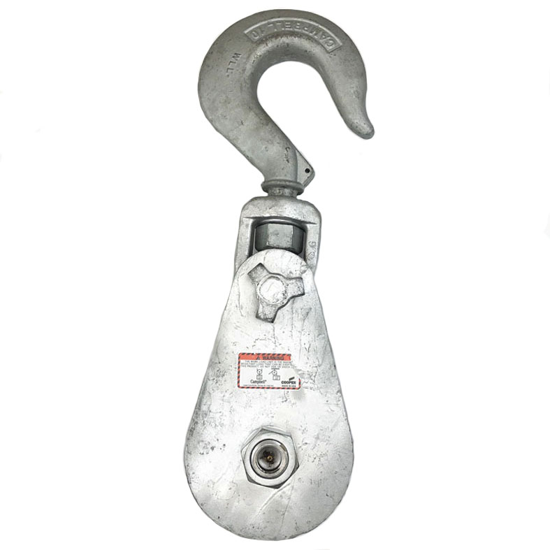 6 inch Campbell 4099H Galv Snatch Block with Hook | Wesco Industries