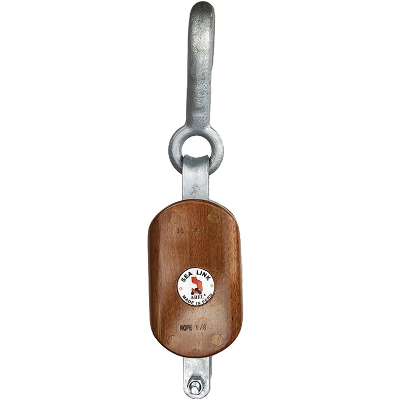 5 inch Single Wood Shell Block with Hook Wesco Industries