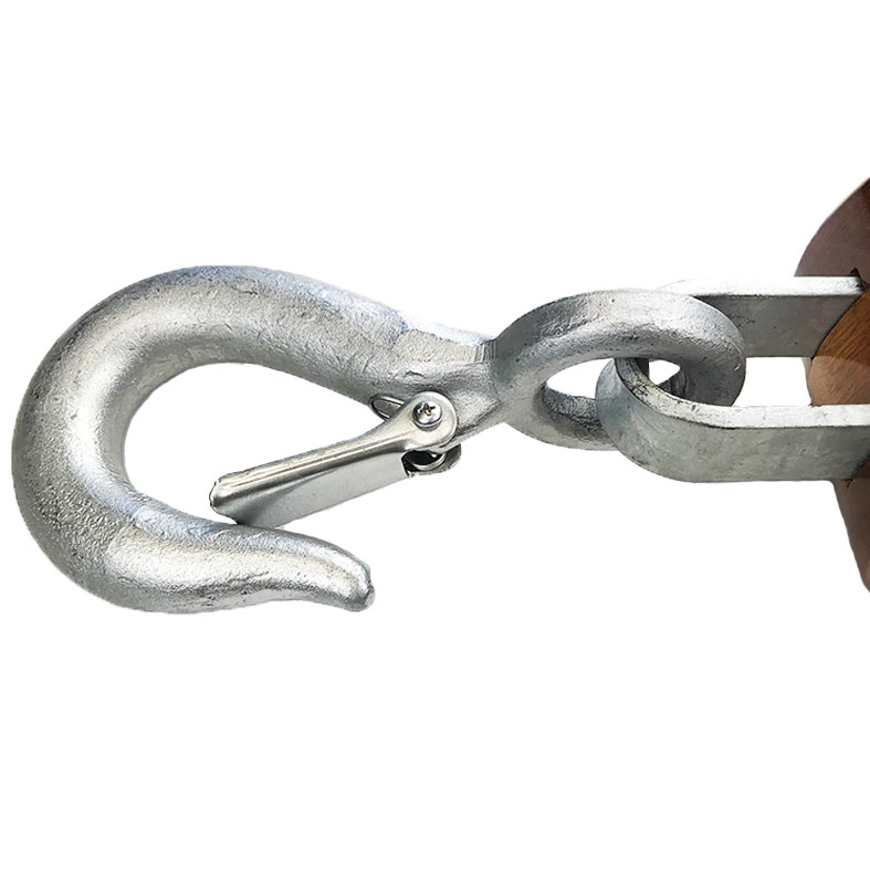 6 inch Single Wood Shell Block with Hook Wesco Industries