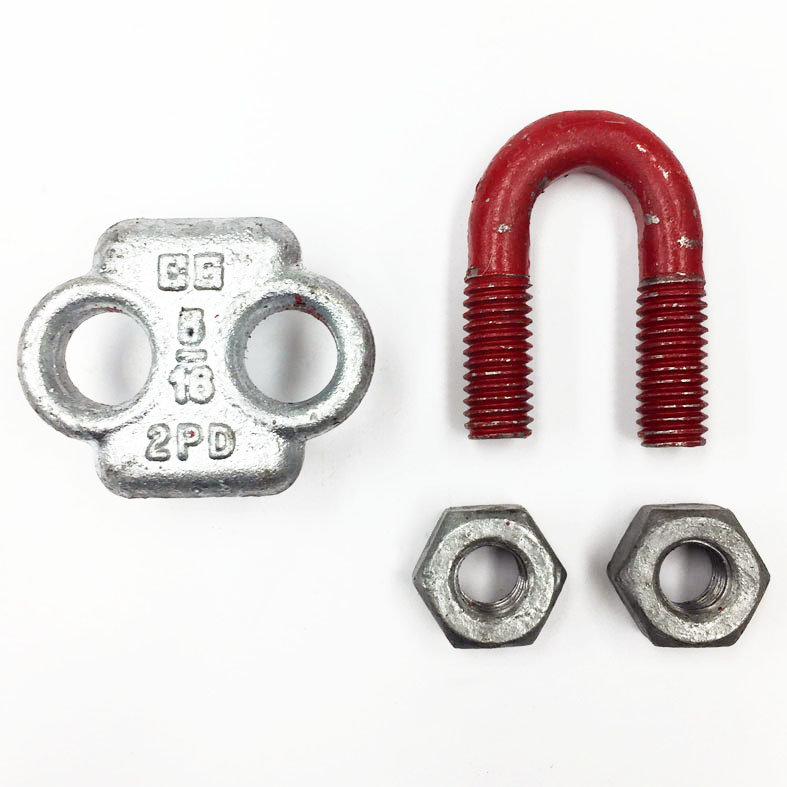 Morsetto Per Cavo Crosby G-450 1-3/4'' – Ghisa Zincata Rossa, Forgiatura A Goccia, Clip Per Fune