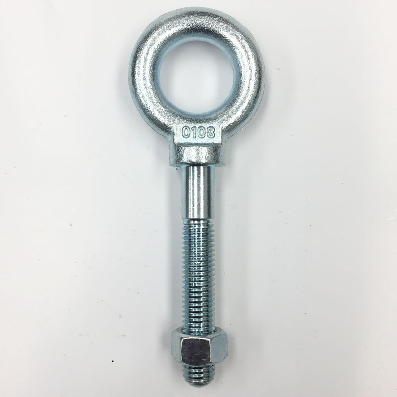 5/8x4 inch Gray BS20L Zinc Plated Shoulder Nut Eye Bolts Wesco Industries