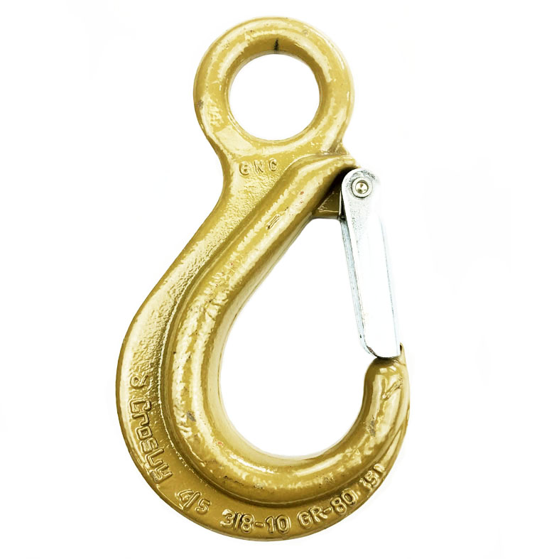 3/8 inch Crosby S-315A G80 Latched Eye Hooks
