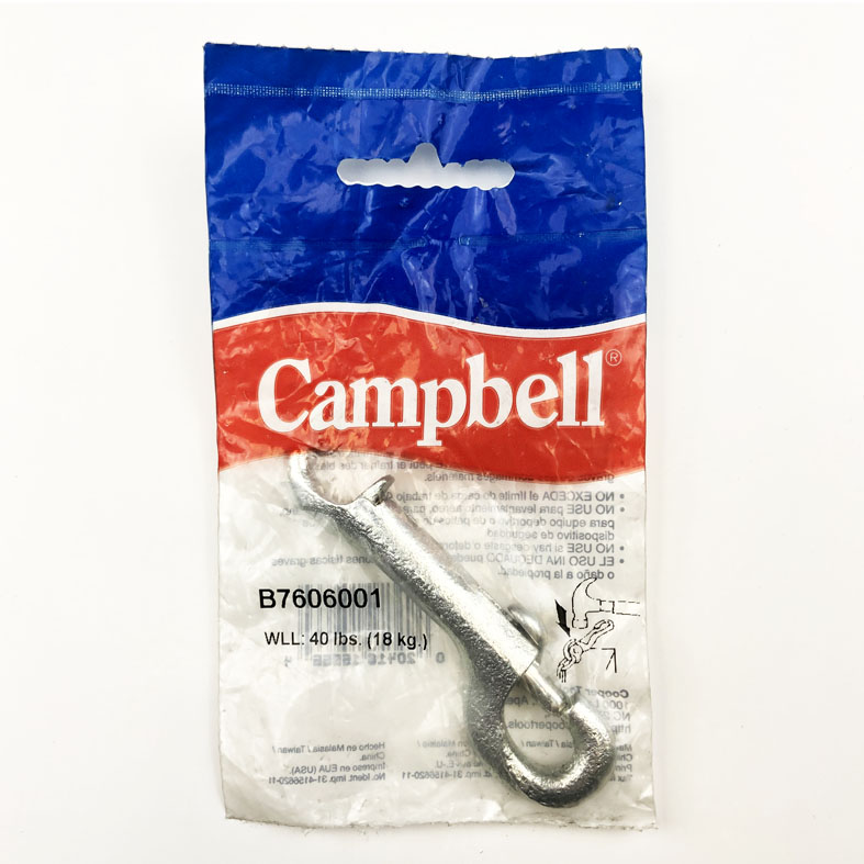 3/8 inch Type 230 Rigid Open Eye Bolt Snap Hooks Wesco Industries