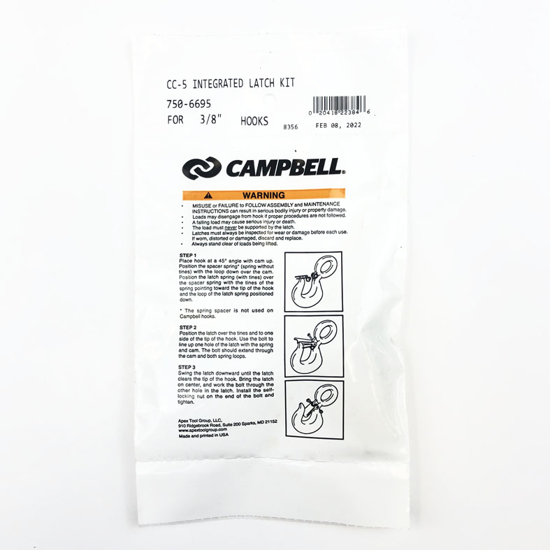3/8 Inch Campbell CC-5 Latch Kit