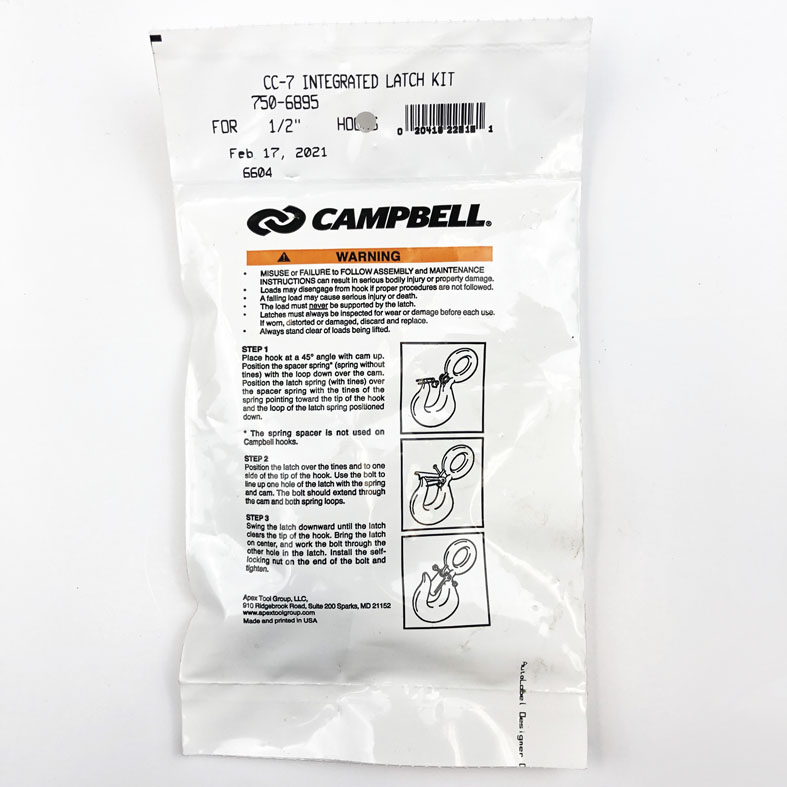 1/2 Inch Campbell CC-7 Latch Kit
