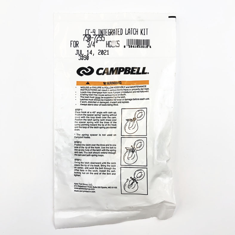 3/4 inch Campbell CC-9 Latch Kits