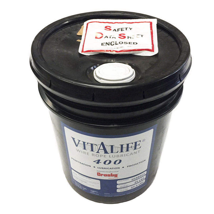 5 Gallon Pail Vitalife 400 Wire Rope Lubricant Wesco Industries