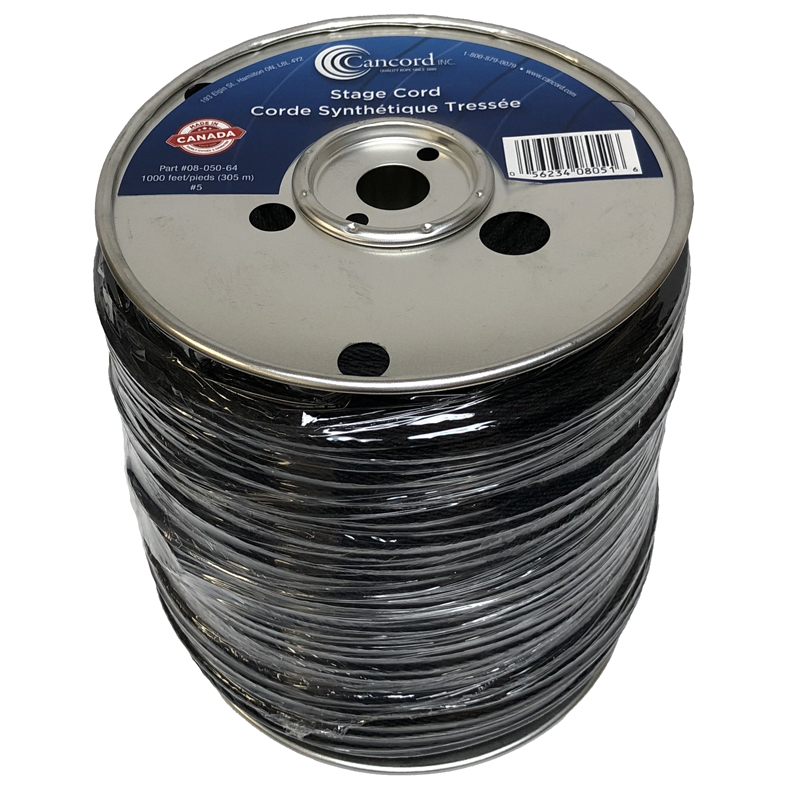  4 Stage Cord Spun Polyester Black Wesco Industries