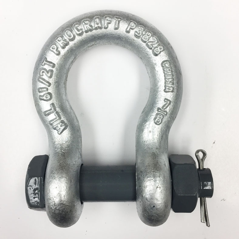 7/8 inch Procraft Load Rated Bolt Type Anchor Shackles Wesco Industries