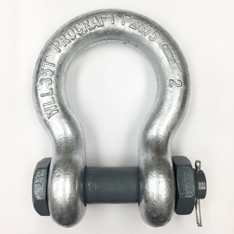 2 inch Procraft Load Rated Bolt Type Anchor Shackles Wesco Industries