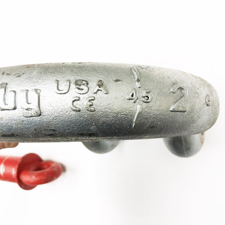 Used Crosby 1/2" Screw Pin Anchor Shackle - 2 Ton Working Load Limit