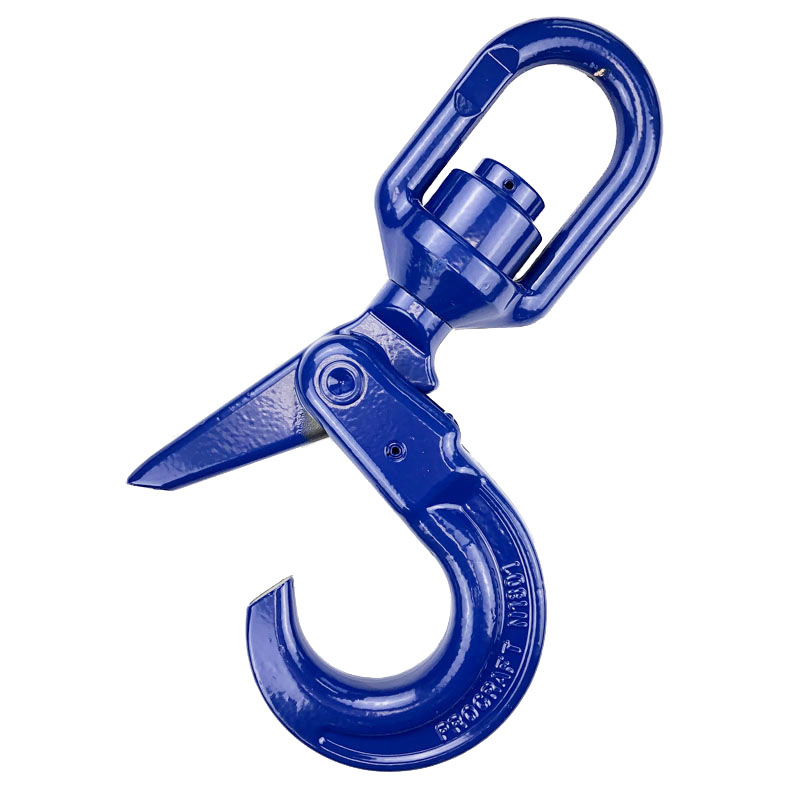 1/2 Grade 100 Self Locking Swivel Hook | Rigging Canada