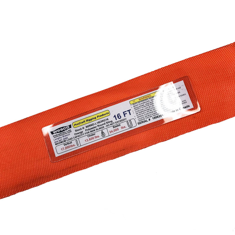 Orange ProCraft Polyester Round Sling x 16 FT | Wesco Industries