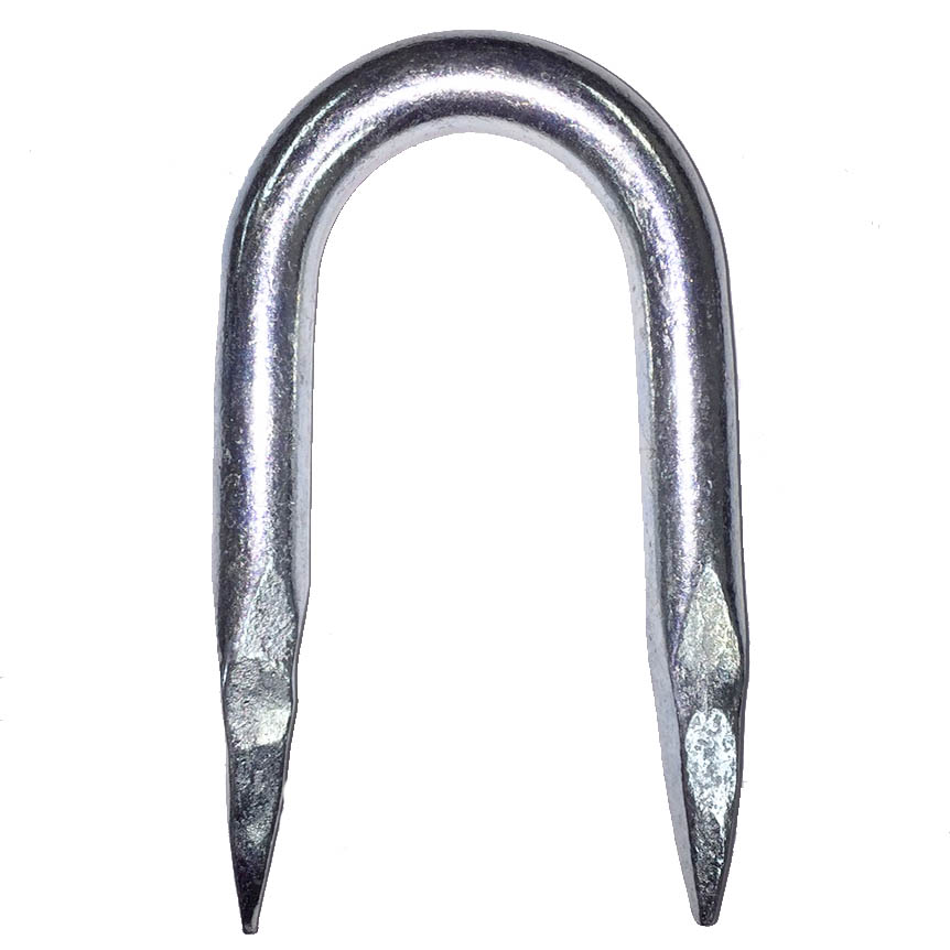 3/8x41/2 inch Zinc Plated Wire Rope Staples Wesco Industries