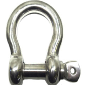 Wholesale CHGCRAFT 2Pcs 304 Stainless Steel D-Ring Anchor Shackle Clasps 