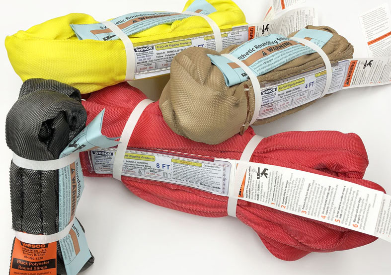 thumbnail image 2 of 14-Foot Round Polyester Lifting Sling - Yellow Endless Loop 9000LBS Capacity 2 of 9